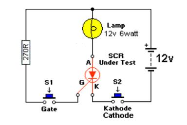 SCR Testing Circuit